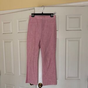 Zara Pink Checkered Pants